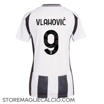 Juventus Dusan Vlahovic #9 Maglia Gara Casa Repliche 2024-25 Donna